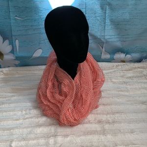 Lightweight Coral Infinity Scarf